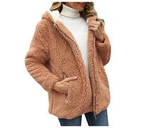 Oversize Jacke Damen -Herbst-/Winter-warmer Fleece-Mantel aus Lammwolle und Fleece Online Shop - Mode