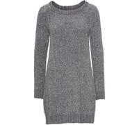 Strickkleid BONPRIX, Damen, Gr. 44/46 (L), N-Gr, grau, Obermaterial: 100% Polyester, loose fit, Kleider Strickkleid, für den Alltag, aus Polyester, lockere Passform (23251262-44) grau