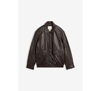 Oversize Leder-Blouson aus Lammnappa 42