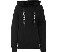 Strickpullover BONPRIX "Oversize-Pullover", Damen, Gr. 40/42 (M), schwarz, Obermaterial: 84% Polyacryl, 10% Polyamid, 6% Polyester, loose fit, Pullover Strickpullover, aus Polyacryl, Polyamid und Poly