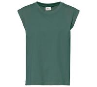 Oversize-Shirt BONPRIX, Damen, Gr. 48/50 (XL), graugrün, Obermaterial: 100% Baumwolle, oversize, Shirts, lässiger Oversize-Schnitt, verstärkte Schulter, ärmellos (44487121-48) graugrün