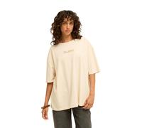 Oversize-Shirt BILLABONG "Chasing Horizons", Damen, Gr. XS, beige (weiß cap), Obermaterial: 100% Baumwolle., Shirts (19828064-XS) weiß cap