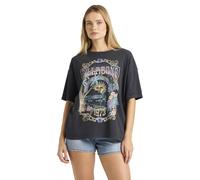 Oversize-Shirt BILLABONG "Counting Stars", Damen, Gr. L, off schwarz, Obermaterial: 100% Walkfrottier;, Shirts (76750323-L) off schwarz