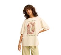 Oversize-Shirt BILLABONG "Ready To Roam", Damen, Gr. M, beige (weiß cap), Obermaterial: 100% Baumwolle., Shirts (82779046-M) weiß cap