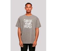 Oversize-Shirt F4NT4STIC "The Beastie Boys Check Your Head", Herren, Gr. S, grau (asphalt), Obermaterial: 100% Baumwolle, oversize, Rundhals, ohne Bündchen, Shirts, Premium Qualität (75835226-S) aspha
