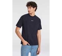 Oversize-Shirt REPLAY, Damen, Gr. S, blau (night blau), Jersey, Obermaterial: 100% Baumwolle, unifarben, oversize, Rundhals, Shirts (58577118-S) night blau