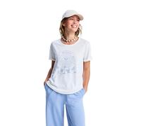 Oversize-Shirt ROXY "Oceanwave Regular Slub", Damen, Gr. L, egret, Obermaterial: 60% Baumwolle, 40% Polyester;, Shirts Oversize-Shirt (24627361-L)