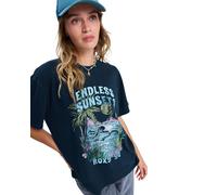 Oversize-Shirt ROXY "Sunny Stone Wash", Damen, Gr. L, anthrazit, 100% Baumwolle, Shirts Oversize-Shirt (65611464-L)