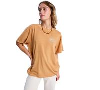 Oversize-Shirt ROXY "Sunny Stone Wash", Damen, Gr. XL, almond, 100% Baumwolle, Shirts (81256202-XL) almond