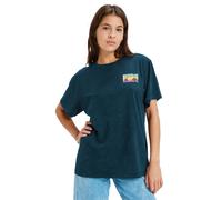 Oversize-Shirt ROXY "Sunnyoversize Optic Wash", Damen, Gr. L, grau (anthrazit), Obermaterial: 100% Baumwolle;, Shirts (68145526-L) anthrazit