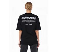Oversize-Shirt TRUEPRODIGY "Eden F Logo Print Oversized Rundhals", Damen, Gr. M, schwarz, Obermaterial: 100% Baumwolle CO., Rundhals, Shirts (16476858-M) schwarz