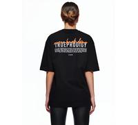 Oversize-Shirt TRUEPRODIGY "Lior F Logo Print Oversized Rundhals", Damen, Gr. XL, schwarz, Obermaterial: 100% Baumwolle CO., Rundhals, Shirts (19425919-XL) schwarz