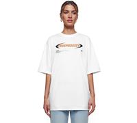Oversize-Shirt TRUEPRODIGY "Ravi F Logo Print Oversized Rundhals", Damen, Gr. S, weiß, Obermaterial: 100% Baumwolle CO., Rundhals, Shirts (61193104-S) weiß