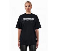 Oversize-Shirt TRUEPRODIGY "Toni F Logo Print Oversized Rundhals", Damen, Gr. S, schwarz, Obermaterial: 100% Baumwolle CO., Rundhals, Shirts (87391542-S) schwarz