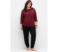 Oversize-Shirt weinrot 40/42