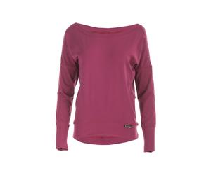 Oversize-Shirt WINSHAPE "Longsleeve WS2", Damen, Gr. M, lila (berry love), 90% Baumwolle, 10% Elasthan, U-Boot-Ausschnitt, Shirts (76099646-M) berry love