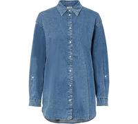 Oversize Stretch-Jeansbluse 54