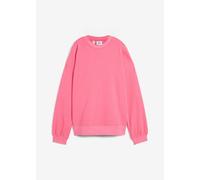 Sweatshirt BONPRIX, Damen, Gr. 56/58 (XXXL), pink, Sweatware, Obermaterial: 100% Baumwolle. Bündchen: 95% Baumwolle, 5% Elasthan, unifarben, oversize hüftbedeckend, Rundhals, Rippbündchen, Sweatshirts