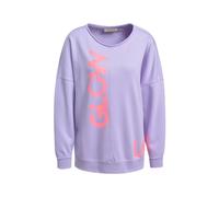 Sweatshirt SMITH & SOUL, Damen, Gr. XXL, lavender, Sweatware, Obermaterial: 70% Baumwolle, 20% Modal, 10% Polyester, bedruckt, oversize hüftbedeckend, Rundhals, angesetztes Bündchen, Sweatshirts Sweat