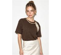 Oversized Baumwoll-Jersey Rundhals-T-Shirt L