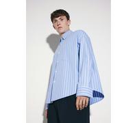 Oversized Fashion-Hemd Gestreift Blau XXL (01.852444-0013-XXL)