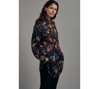 Oversized fit Longbluse Floral Schwarz 42 (60.130423-0039-42)
