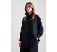 Oversized Hemdbluse aus Flanell Blau 42 (60.850723-0018-42)