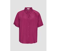 Oversized Hemdbluse aus strukturiertem Viskose 46 Rosa 2152020.4482.46