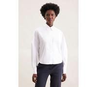 Oversized Hemdbluse in Boxy Länge Weiß 44 (60.850106-0001-44)