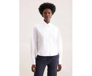 Oversized Hemdbluse in Boxy Länge Weiß 44 (60.850106-0001-44)