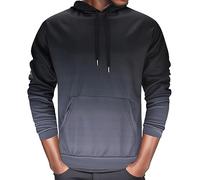 Oversized Hoodie Herren Hoody Mit Kapuze Hoodies Für Männer Kapuzenpullover Jungen Kapuzen Sweatshirt Hooded Sweat Fleece Pullover Sport Style Casual Fitness Training Basic Grey XL