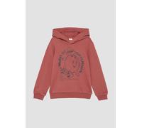 Oversized Hoodie mit Frontprint 104/110 rot