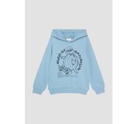 Oversized Hoodie mit Frontprint 128/134 blau