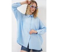 Oversized Langarm-Hemd mit Knopfleiste M