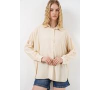Oversized Langarm-Hemd mit Knopfleiste M