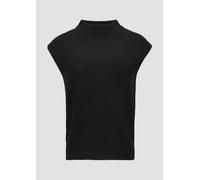 Oversized-Strickpullunder mit Ajour-Detail S schwarz 2157939.9999.S