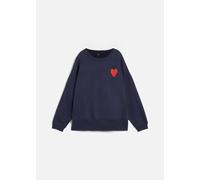 Sweatshirt BONPRIX, Damen, Gr. 52/54 (XXL), dunkelblau, erdbeere bedruckt, Sweatware, Obermaterial: 100% Baumwolle. Bündchen: 95% Baumwolle, 5% Elasthan, oversize, Sweatshirts Sweatshirt, lässiger Sch