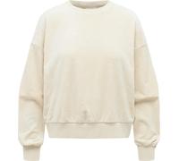 oversized Sweatshirt aus Samt "Wuss Embossed" Ecru XL