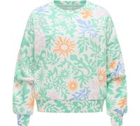 Sweatshirt RAGWEAR "WUSS PRINT", Damen, Gr. M, mint combo, Sweatware, Obermaterial: 70% Baumwolle, 30% Polyester, bedruckt, normal, Rundhals, Sweatshirts Sweatshirt, Elastische Baumwollmischung und so
