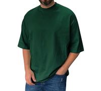 Oversized Tshirt Urlaub Gym Shirt Herren Graphic Tee Kurzarm Tages Deal Arbeitsshirts Herren Kontrastfarbe Tshirt Sommer Herren T Shirts Herren Y2k Shirt(3-Army Green,L)