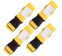 OW-Travel Koffergurt Gelb Kofferband Gurt (Koffergurte 4 stück) Kofferband Auffällig. Luggage Strap Gürtel Gepäckgurt Personalisiert. Koffergurte Kofferbänder Flugreise Bunt für Koffer