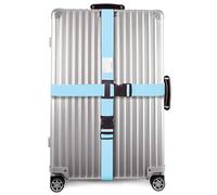 OW-Travel Koffergurt Kreuzgurt Blau Kofferband Gurt. Gürtel Kofferband Auffällig. Luggage Strap Gepäckgurt mit Namen und Adresse. Koffergurte Kofferbänder Flugreise Bunt für Koffer Taschen