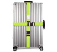 OW-Travel Koffergurt Kreuzgurt, Kofferband auffällig, Grün, 1 Stück