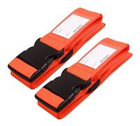 OW-Travel Koffergurt Orange Kofferband Gurt (Koffergurte 2 stück) Kofferband Auffällig. Luggage Strap Gürtel Gepäckgurt Personalisiert. Koffergurte Kofferbänder Flugreise Bunt für Koffer