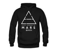 OWEN Amare Mens Thirty 30 Seconds to Mars Hoodie Sweatshirt Black XL