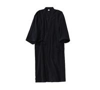 OWLONLINE Herren-Pyjama im japanischen Stil, Baumwolle, Übergröße, japanische Kimono-Robe, Größe L-O4