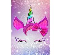 OWN4B Kreuzstich Stickpackungen Vorgedruckt, Einhorn-Dekor Bilder 11CT 14,2x18,1 Zoll DIY Stickpackung Set