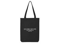 OwnDesigner Ich bin nichts für schwache nerven Jute Einkaufstasche Baumwolltasche Waschbar mit Aufdruck Stofftasche Motive Beutel Jutebeutel (A900-482-Schwarz)