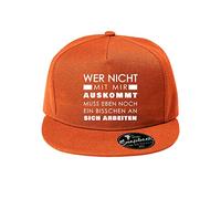 OwnDesigner Wer Nicht mit Mir auskommt muss eben Kappe Unisex für Männer und Frauen - Baseball Cap-mit Wunsch (Cap-481-Gelb)