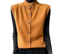 Ownwfeat Damen Wollweste Strickjacke Tops Ärmellose Kaschmir Damen Jacken